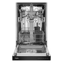 Whirlpool® 18" Stainless Steel Dishwasher with Half Load Cycle and Triple Spray Arms - 48 dBA WDFS5118SS