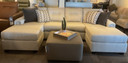 Transitional style sectional sofa