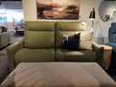 Elran triple power, high leg reclining sofa with matching chair
