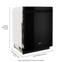 Whirlpool® 24” Dishwasher with AI Intelligent Wash and Tall Top Rack WDT740SALB