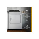 Whirlpool® 7.0 Cu. Ft. Top Load Gas Moisture Sensing Dryer with Steam WGD5050LW