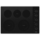 Whirlpool® 30-inch Electric Ceramic Glass Cooktop with Two Dual Radiant Elements WCE77US0HB