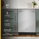 Whirlpool® 24” Stainless Steel Dishwasher with AI Intelligent Wash System - 47 dBA WDT750SAKZ