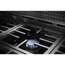 KitchenAid® 48'' Smart Commercial-Style Gas Range with Griddle KFGC558JSS