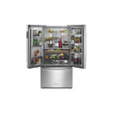 Kitchenaid® 23.8 cu. ft. 36" Counter-Depth French Door Platinum Interior Refrigerator with PrintShield™ Finish KRFC704FPS