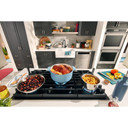 Kitchenaid® 36" Gas-on-Glass Cooktop KCGG536PBL