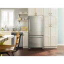 Amana® 33-inch Wide Amana® Bottom-Freezer Refrigerator with EasyFreezer™ Pull-Out Drawer − 22 cu. ft. Capacity ABB2224BRM
