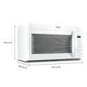 Whirlpool® 30’ W 1.7 cu. ft Over the range Microwave with 900-Watts Cooking Power YWMMS3130RW