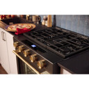 Kitchenaid® 5.0 Cu. Ft. Smart Slide-in Gas Range with Convection Cooking Modes and 2-in-1 Burner KSGS530SBE