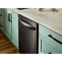 Whirlpool® 24-Inch Dishwasher with Total Coverage Wash Action and Auto Open Air Dry in Fingerprint Resistant Black Stainless WDTS8024SV
