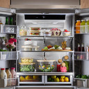 Kitchenaid® 20.8 Cu. Ft. 36" Built-In French Door Bottom Mount Refrigerator with Platinum Interior KBFN536SJP
