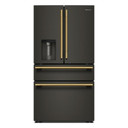 Kitchenaid® 29 cu. ft. French Door Refrigerator with Exterior Water and Ice and FreshChill™ Full-Width Refrigerated Drawer KRMF436SBE