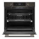 Kitchenaid® 30-inch Smart Electric Single Wall Oven with Assisted Cooking Modes - Black Ore KOES730SBE