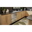 Kitchenaid® 24" Stainless Steel Undercounter Double-Drawer Refrigerator KURT524SSB