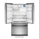 Kitchenaid® 20 Cu. Ft. 36-Inch Counter-Depth French Door Refrigerator with Internal Water Dispenser KRFC136SPS