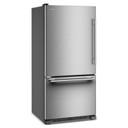 Kitchenaid® 22 Cu. Ft. 33-Inch Standard-Depth Bottom Mount Refrigerator with Left Door Swing KRBL133SPS