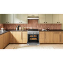 KitchenAid® 30-Inch 4 Burner Commercial-Style Dual Fuel Range with No Preheat Air Fry Mode KFDS930SSS