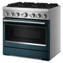 Kitchenaid® 36-Inch 6 Burner Commercial-Style Dual Fuel Range with No Preheat Air Fry Mode KFDS936SAG