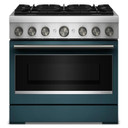 Kitchenaid® 36-Inch 6 Burner Commercial-Style Dual Fuel Range with No Preheat Air Fry Mode KFDS936SAG