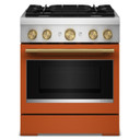 Kitchenaid® 30-Inch 4 Burner Commercial-Style Dual Fuel Range with No Preheat Air Fry Mode KFDS930SSC