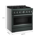 KitchenAid® 36-Inch 6 Burner Commercial-Style Gas Range with No Preheat Air Fry Mode KFGS936SJP
