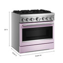 Kitchenaid® 36-Inch 6 Burner Commercial-Style Dual Fuel Range with No Preheat Air Fry Mode KFDS936SWF