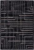 Citak Axis area rug in onyx/black