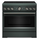 Kitchenaid® 36-Inch 6-Element Induction Freestanding Commercial-Style Range with Air Fry KFIS936SJP