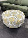 Upholstered 36" round ottoman