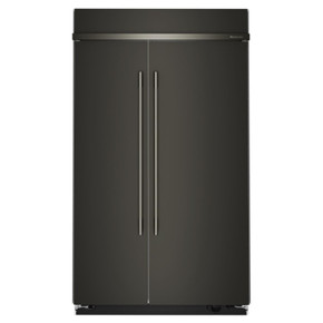 Kitchenaid® 30 Cu. Ft. 48" Built-In Side-by-Side Refrigerator with Platinum Interior KBSN748SBE
