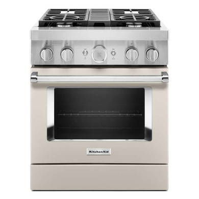 KitchenAid® 30'' Smart Commercial-Style Dual Fuel Range with 4 Burners KFDC500JMH