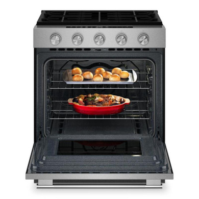 Kitchenaid® 5.0 Cu. Ft. Smart Slide-in Gas Range with Convection Cooking Modes KSGS330SPS