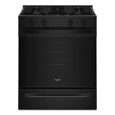 Whirlpool® 30-inch Gas Smart Range with No Preheat Mode and Steam Clean WSGS3330TB