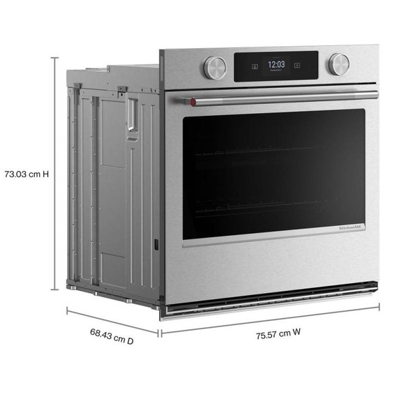 Kitchenaid® 30-inch Smart Electric Single Wall Oven with Intelligent Cooking Camera - PrintShield™ Finish KOES930SPS