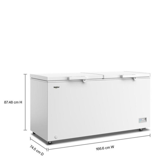 Whirlpool® 19 Cu. Ft. Convertible Chest Freezer with 4 Storage Baskets WZCC5519TW