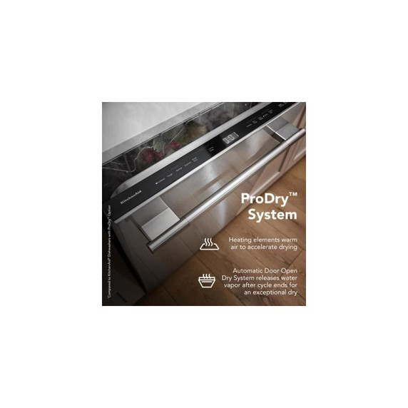Kitchenaid® 360° Max Jets™ Third Rack Dishwasher with ProDry™ System, 44 dBA KDPS424SPS