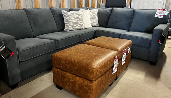 2 piece sectional with track arm