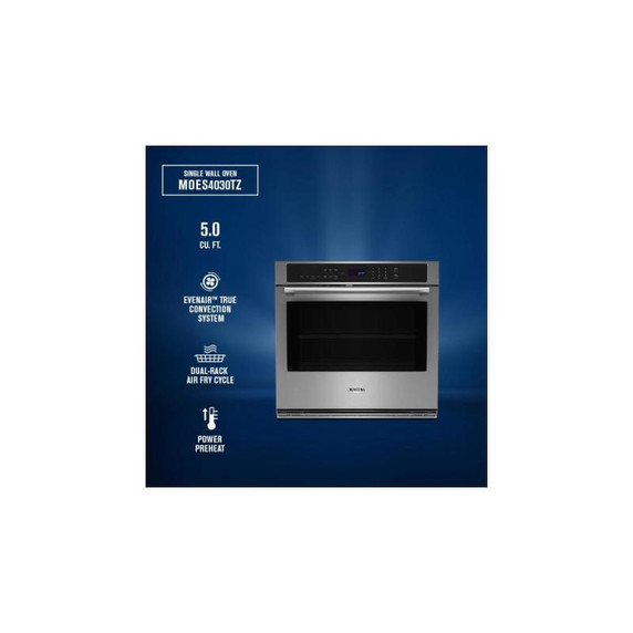 Maytag® 30-Inch Single Wall Oven with EvenAir™ True Convection System - 5.0 Cu. Ft. MOES4030TZ