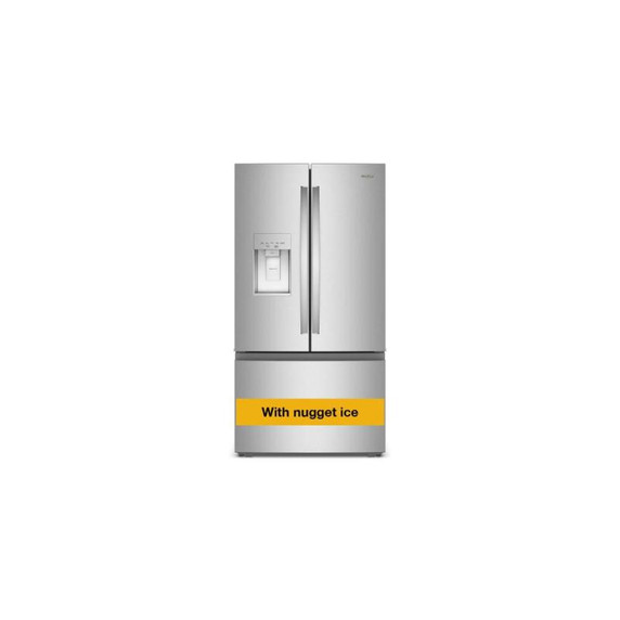 Whirlpool® 36-inch True Counter Depth 3-Door French Door Refrigerator with Nugget Ice - 23.4 cu. ft. WRFC7436TZ
