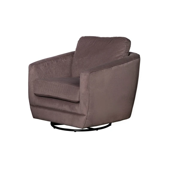 LH Home Baltimo swivel glider in Ash Brown fabric