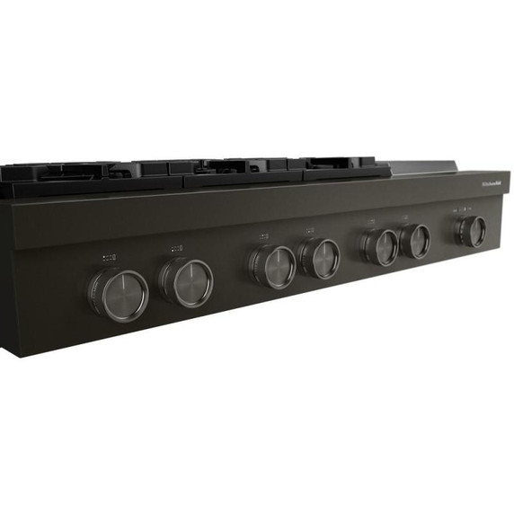 KitchenAid® 48-inch 6-Burner Gas Commercial-Style Rangetop with Griddle KCGK948TBE