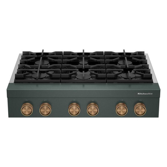 KitchenAid® 36-inch 6-Burner Gas Commercial-Style Rangetop KCGK936TJP