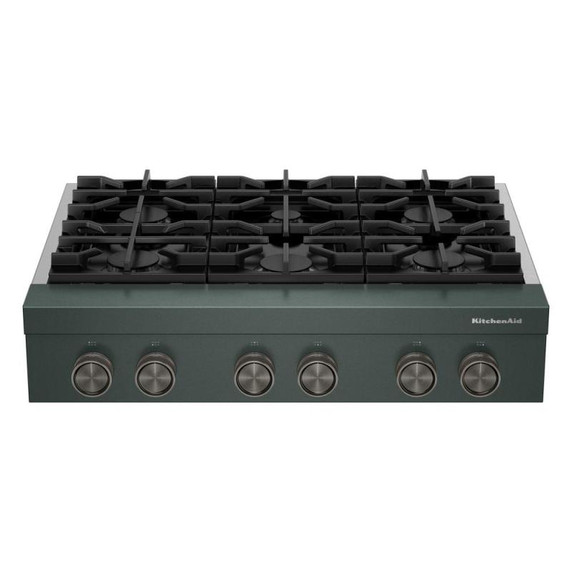 KitchenAid® 36-inch 6-Burner Gas Commercial-Style Rangetop KCGK936TJP