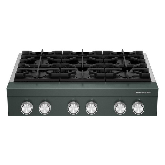 KitchenAid® 36-inch 6-Burner Gas Commercial-Style Rangetop KCGK936TJP