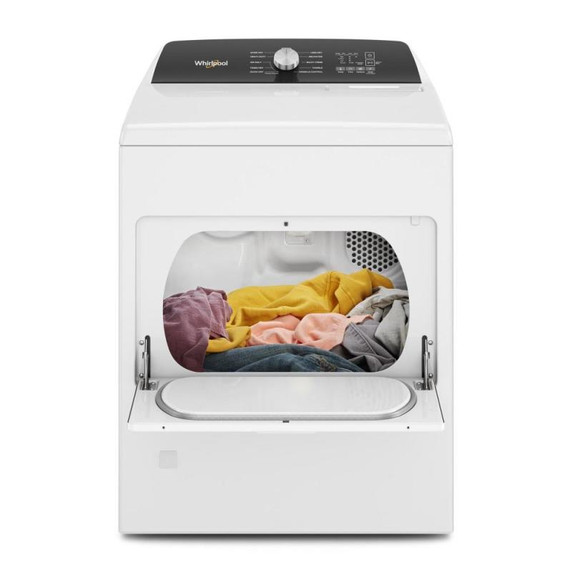 Whirlpool® 7.0 Cu. Ft. Top Load Gas Moisture Sensing Dryer WGD5010LW