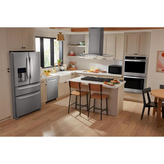 Whirlpool® 36-inch Gas Cooktop with EZ-2-Lift™ Hinged Cast-Iron Grates WCGK5036PS