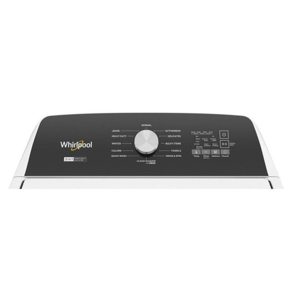 Whirlpool® 5.4 - 5.5 Cu. Ft. I.E.C. Capacity Top Load Washer with Removable Agitator WTW5057LW