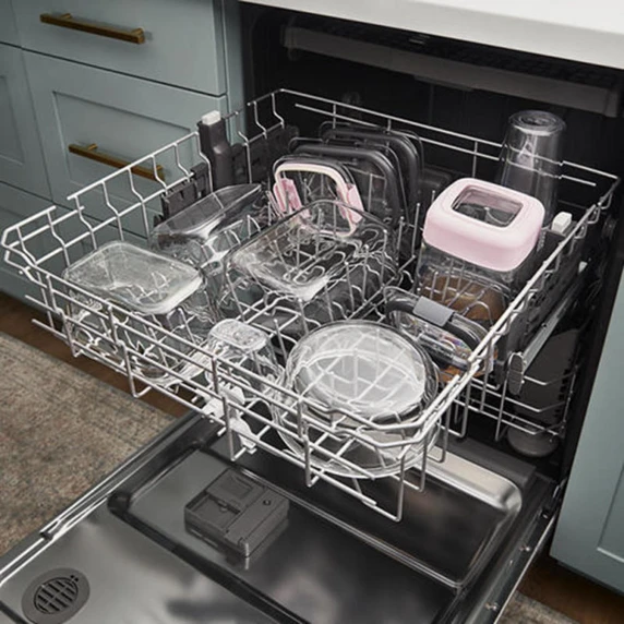 Whirlpool® 51 dBA Quiet Dishwasher with 3rd Rack and Pocket Handle WDP730HAMZ