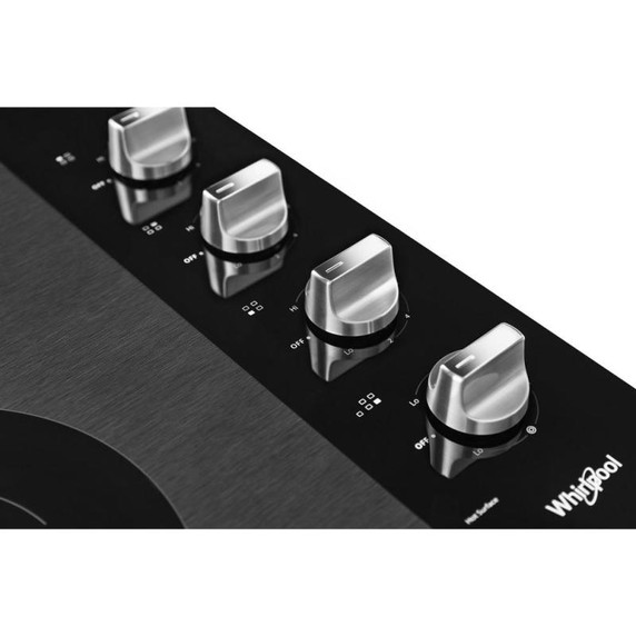 Whirlpool® 30-inch Electric Ceramic Glass Cooktop with Dual Radiant Element WCE55US0HS