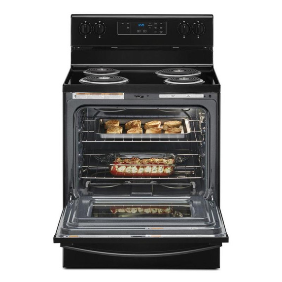 4.8 cu. ft. Whirlpool® electric range with Keep Warm setting YWFC150M0JB